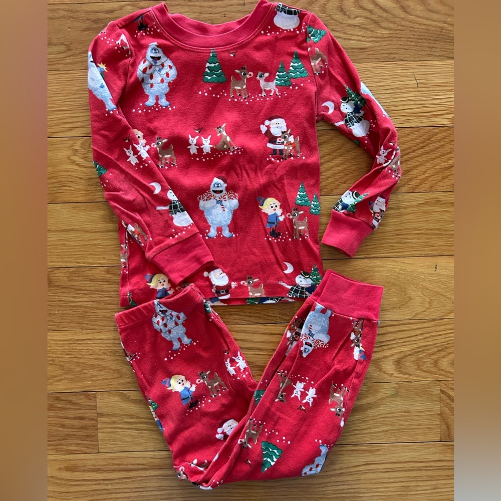 Pottery Barn Kids Rudolph Holiday Pajama Set